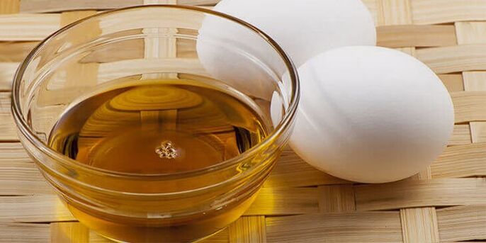 Eggs with oil to prepare therapeutic fat