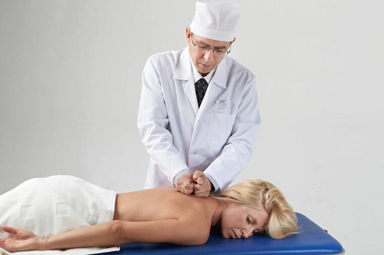 Massage with cervical osteochondrose